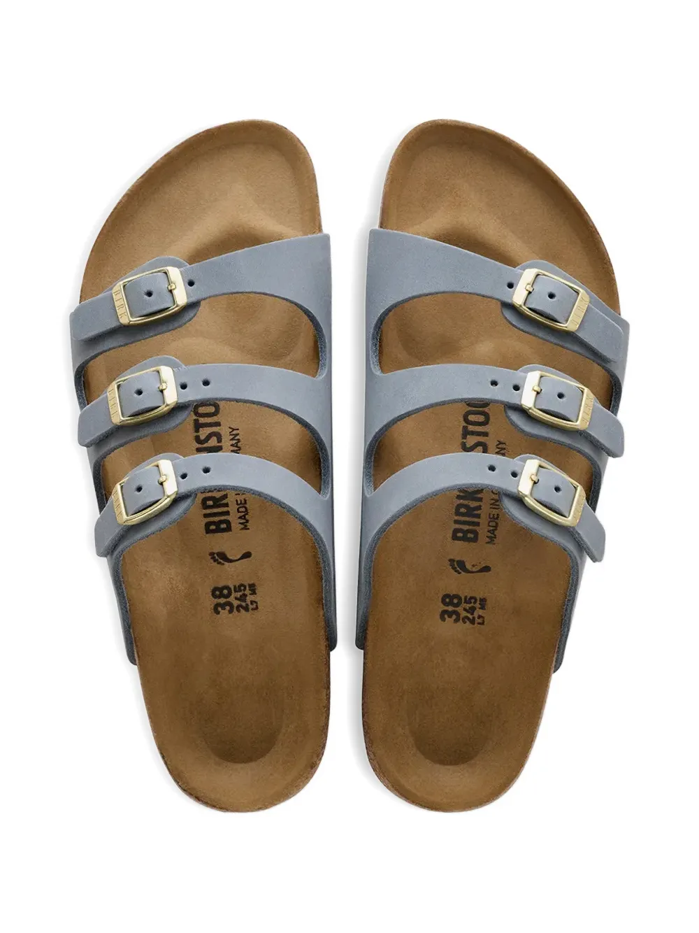 Birkenstock Florida strap buckle sandals Grijs