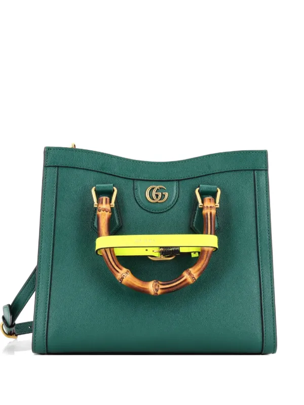Gucci Pre-Owned ダイアナ NM バンブーハンドル レザー スモール 