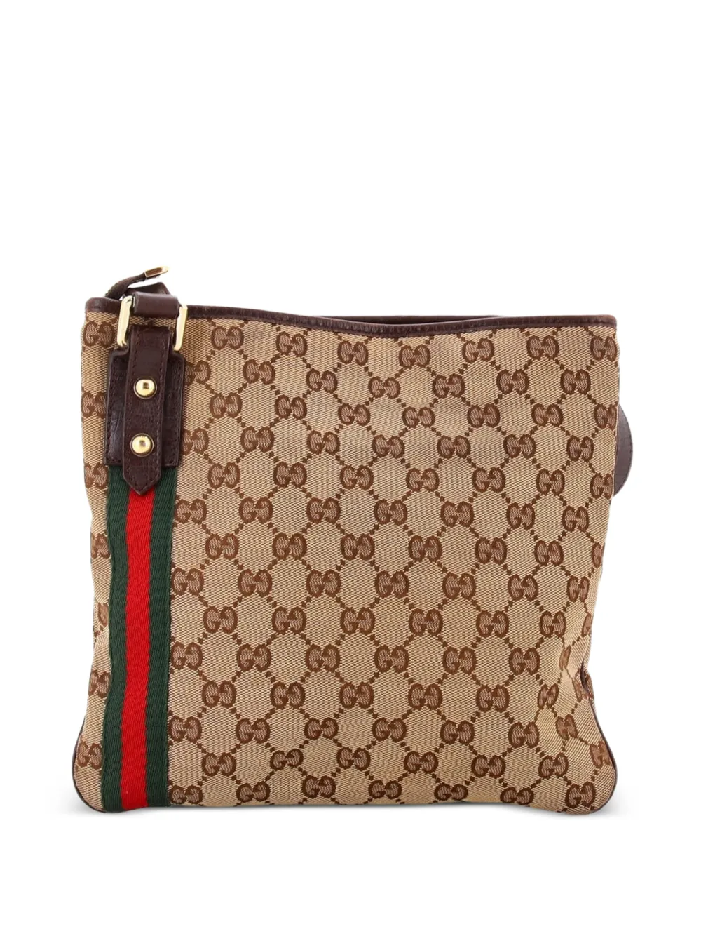 Gucci Pre-Owned Jolicoeur Messenger Bag GG Canvas crossbody bag - Marrone