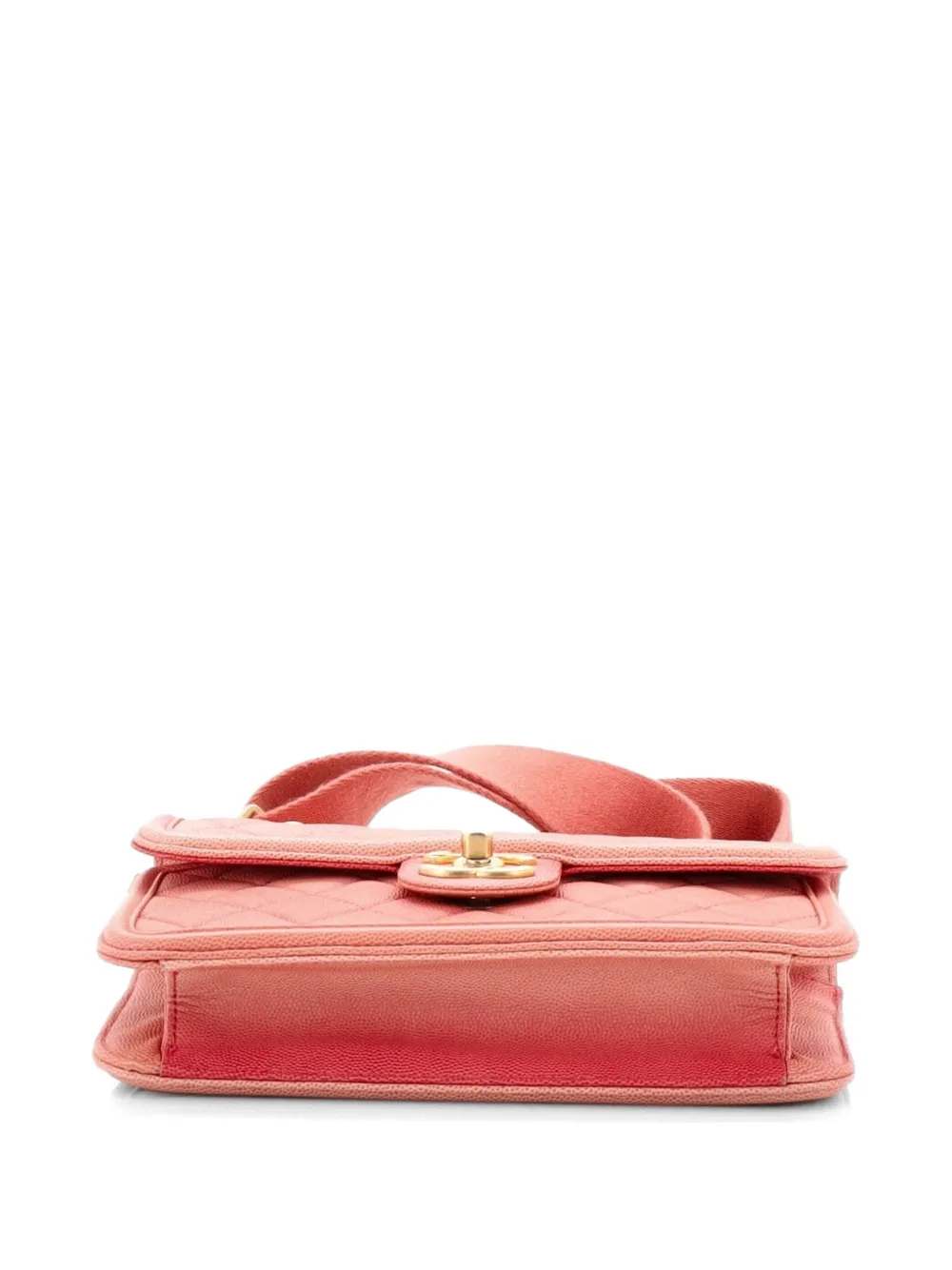 Sunset On The Sea Flap Bag Quilted Caviar Small Shoulder Bag