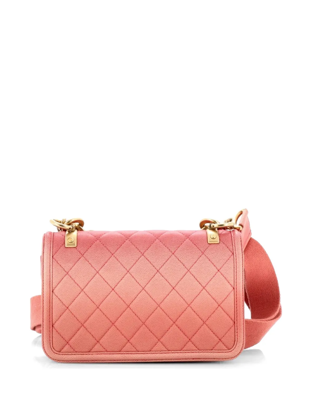 Sunset On The Sea Flap Bag Quilted Caviar Small Shoulder Bag