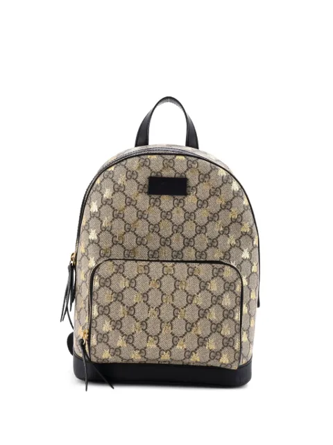 Gucci Pre-Owned Zip Pocket Printed GG Coated Canvas Small backpack