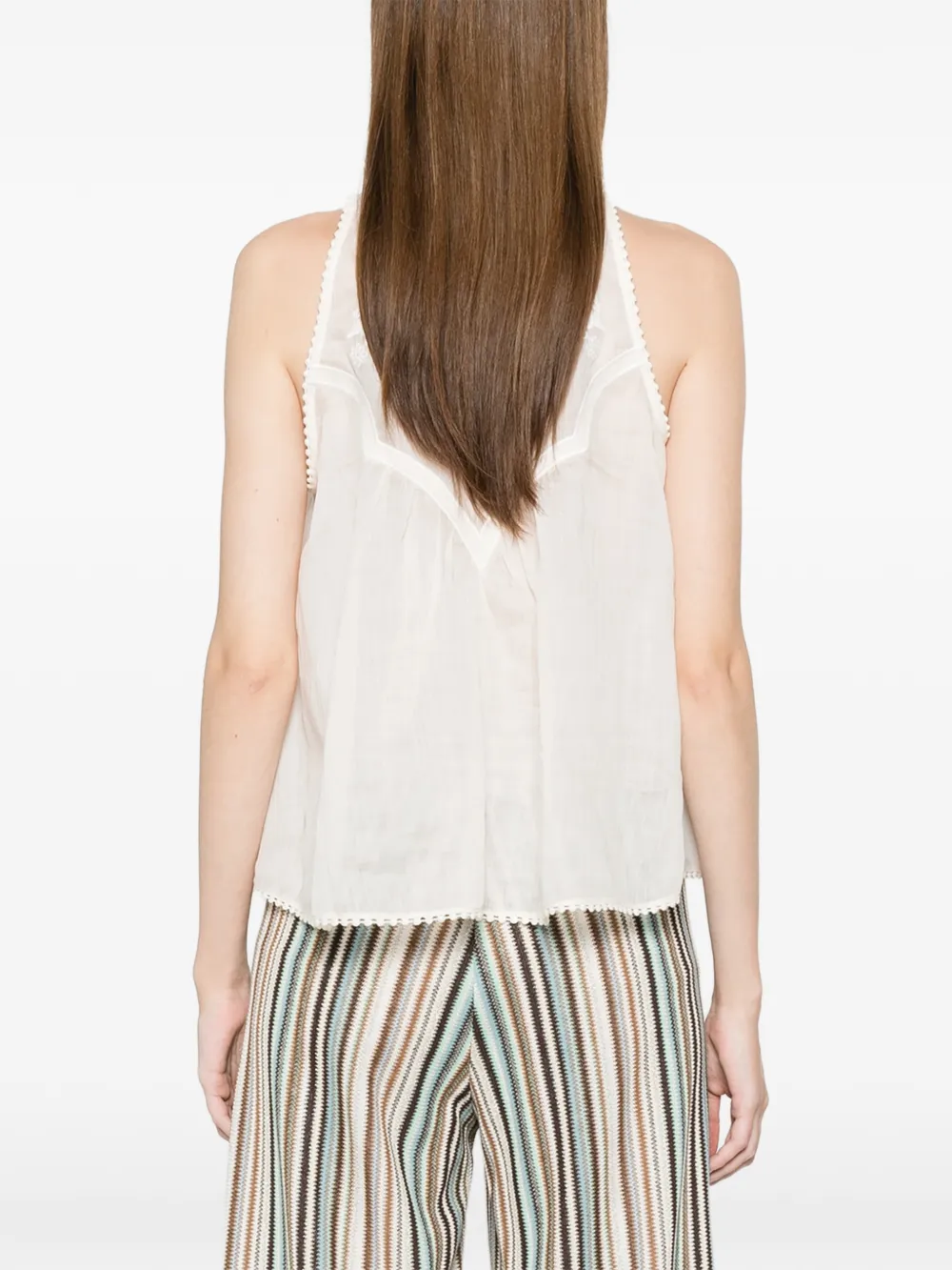 TWINSET Blouse met ronde hals Beige