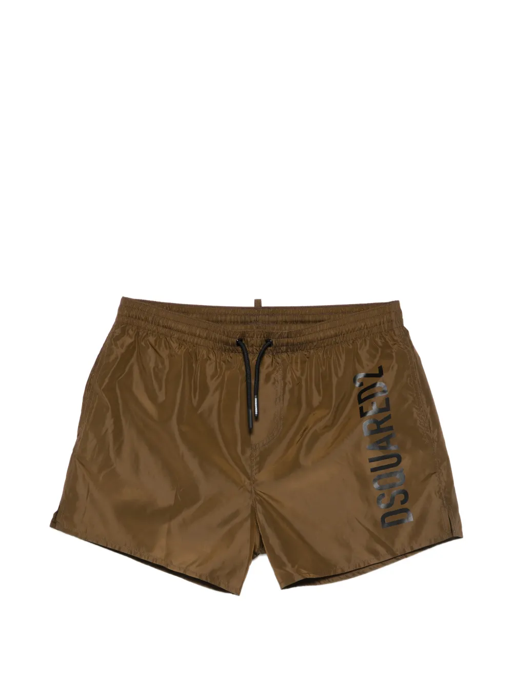 DSQUARED2 KIDS logo-detail swim shorts - Marrone