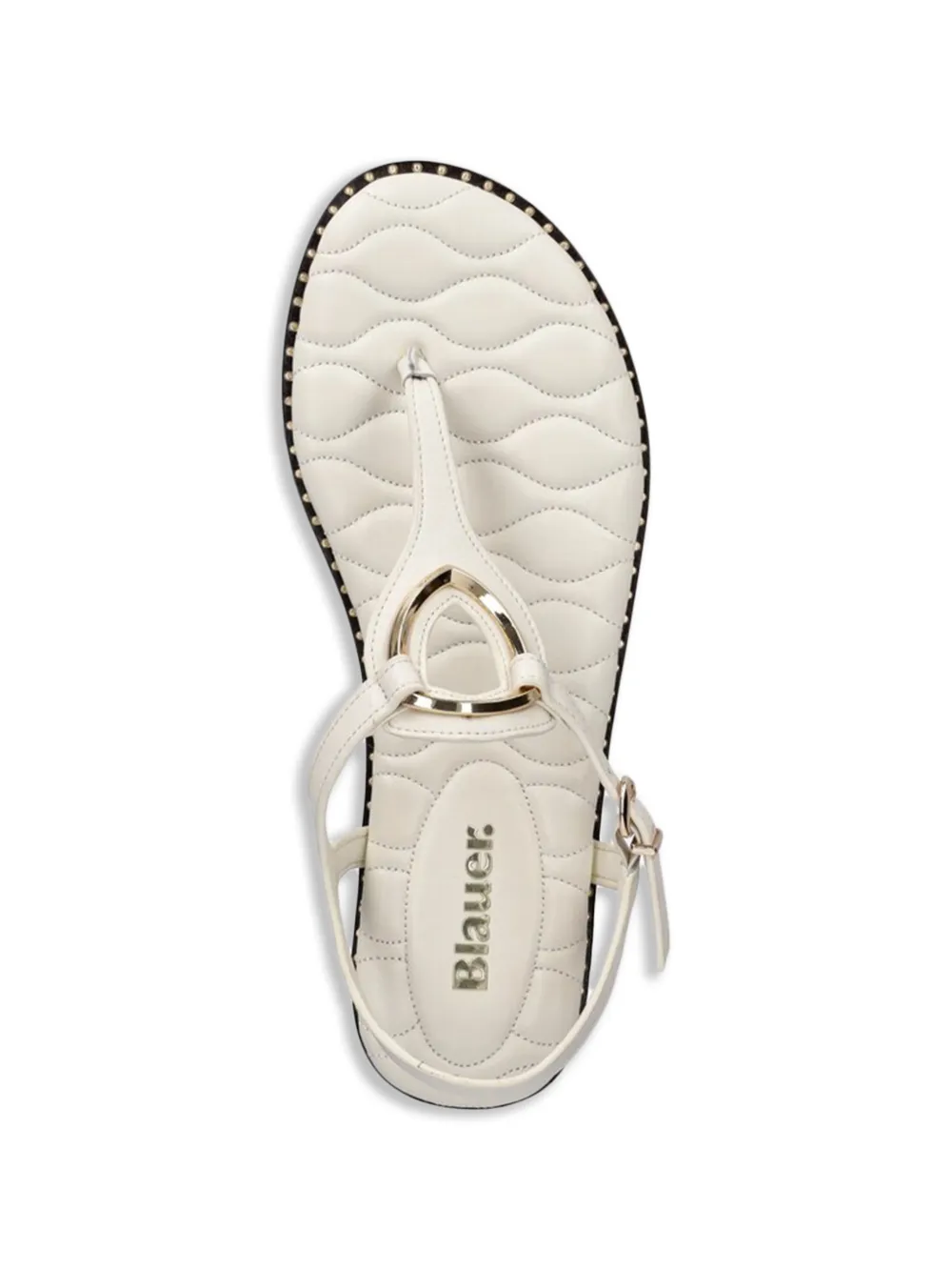 Blauer leather flat sandals Wit