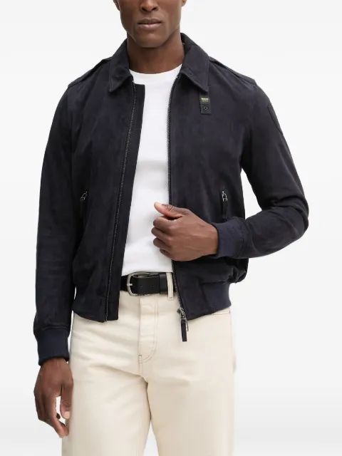 Blauer Allen zip-fastening collared jacket