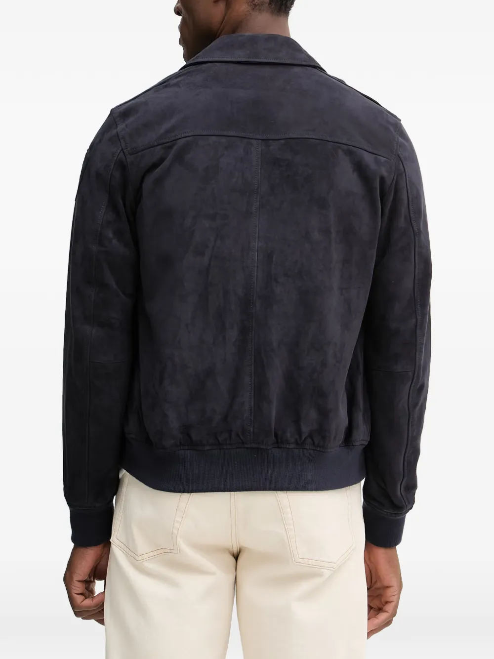 Blauer Allen zip-fastening collared jacket Blauw