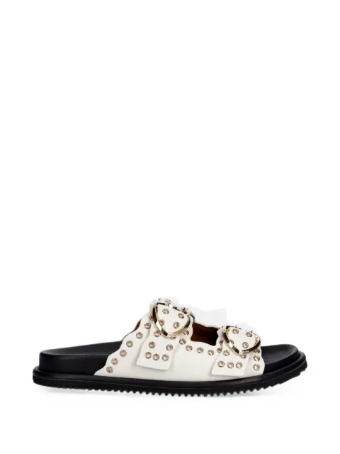 Blauer Bloom02 eyelet-embellished buckled slides