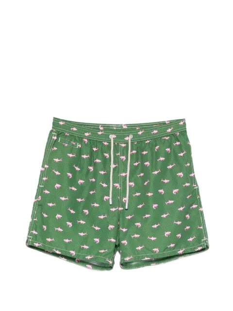 MC2 Saint Barth Shark on Shark print swim shorts