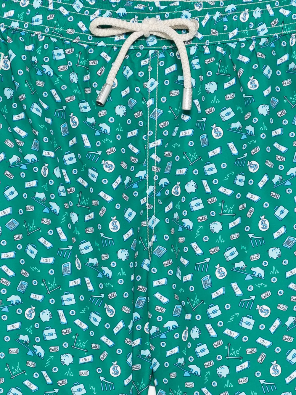  Mc2 Saint Barth Printed Swim Shorts - Green 