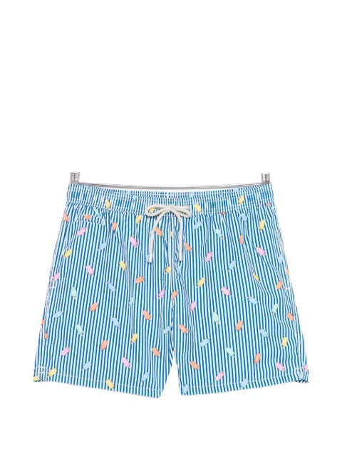 MC2 Saint Barth striped pattern swim shorts