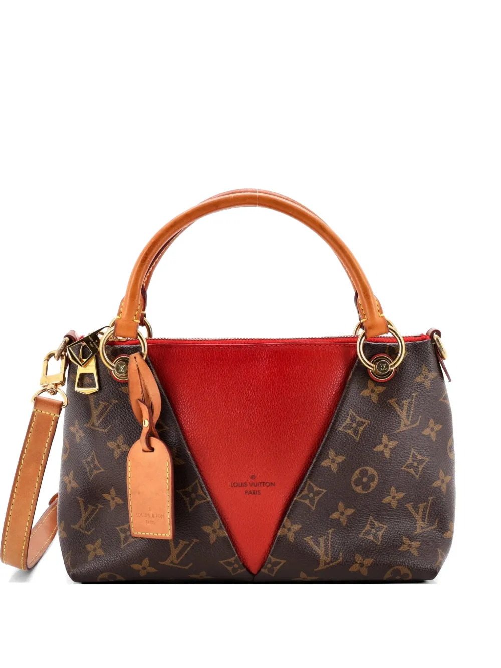 Louis Vuitton Pre-Owned V Monogram Canvas and Leather BB tote bag - Marrone