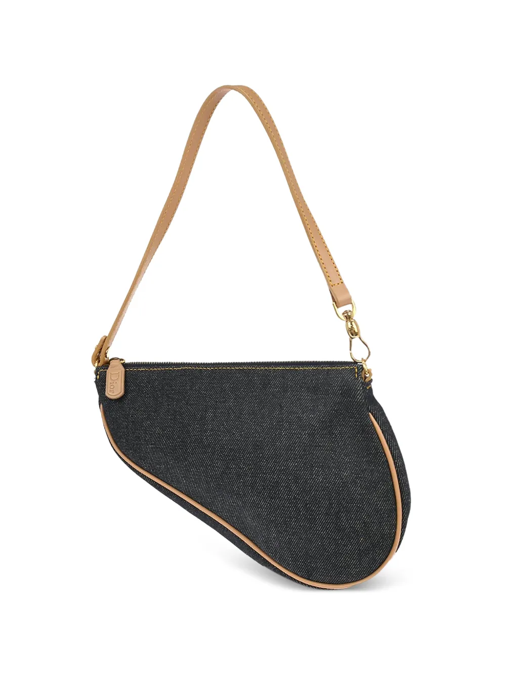 Christian Dior Pre-Owned 2011 Saddle denim tote bag - Blau