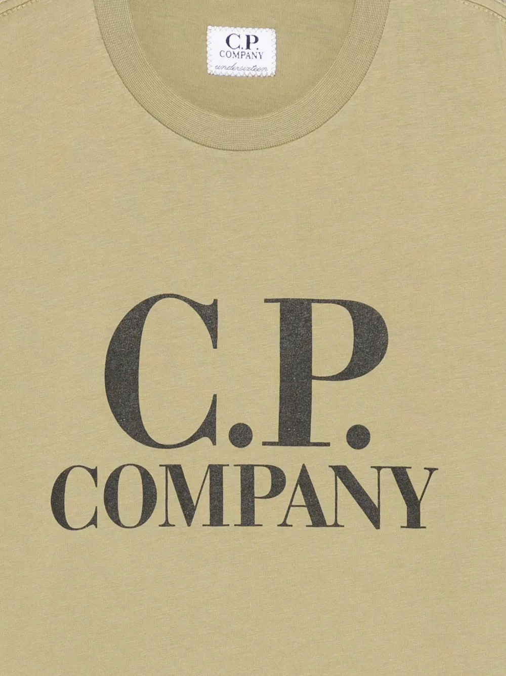 C.P. Company Kids T-shirt met logoprint Groen