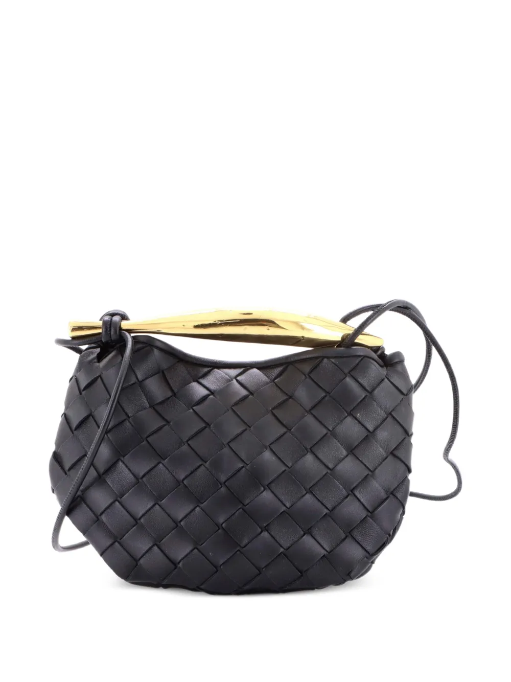 Bottega Veneta Pre-Owned Sardine Top Handle Bag Intrecciato Nappa Mini satchel - Nero