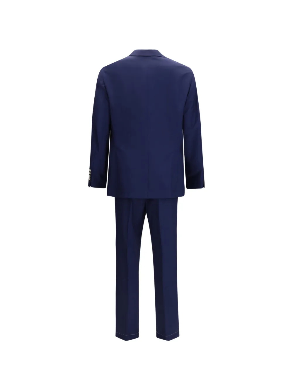  Brunello Cucinelli Button Wool Suit - Blue 