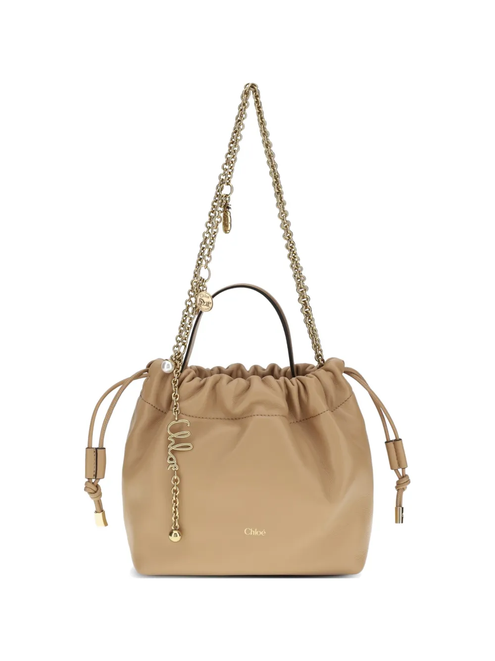Chloé chain charm bucket bag - Toni neutri