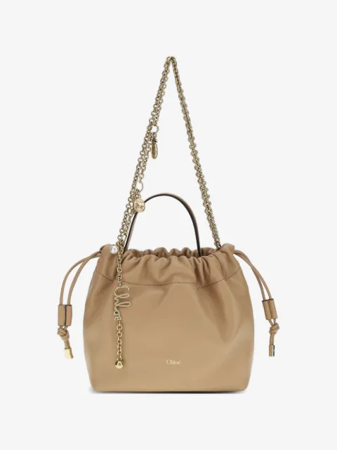 Chloé chain charm bucket bag