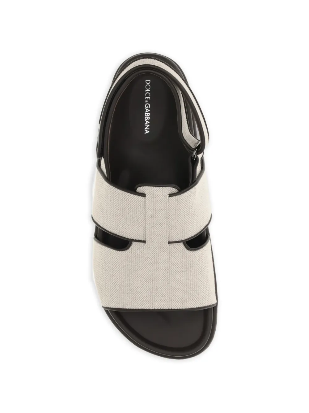 Dolce & Gabbana Sandalen met DG-detail Beige