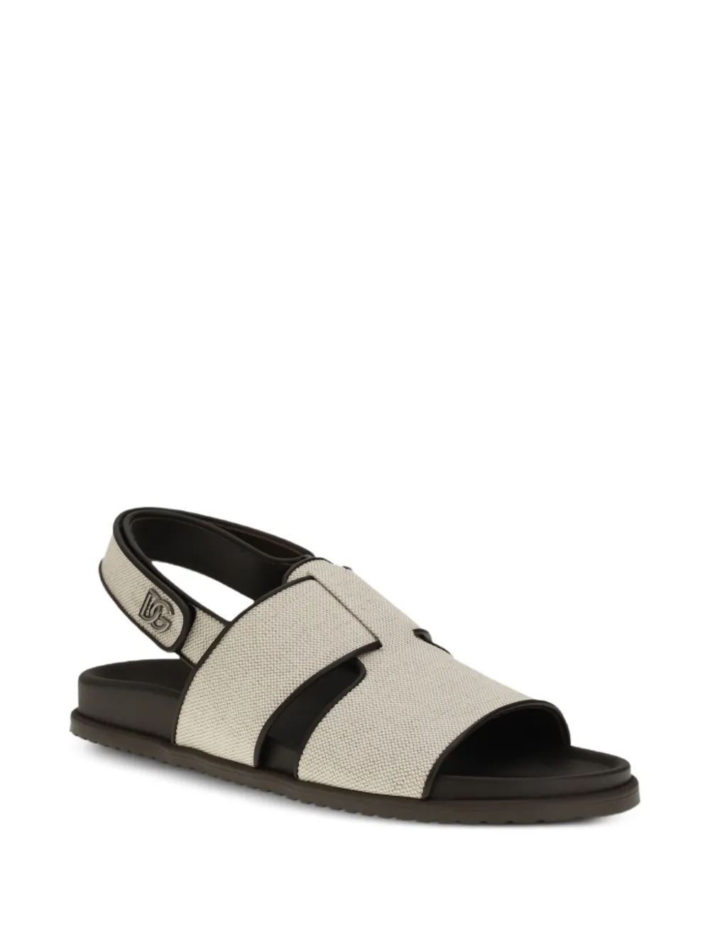 Dolce & Gabbana Sandalen met DG-detail Beige