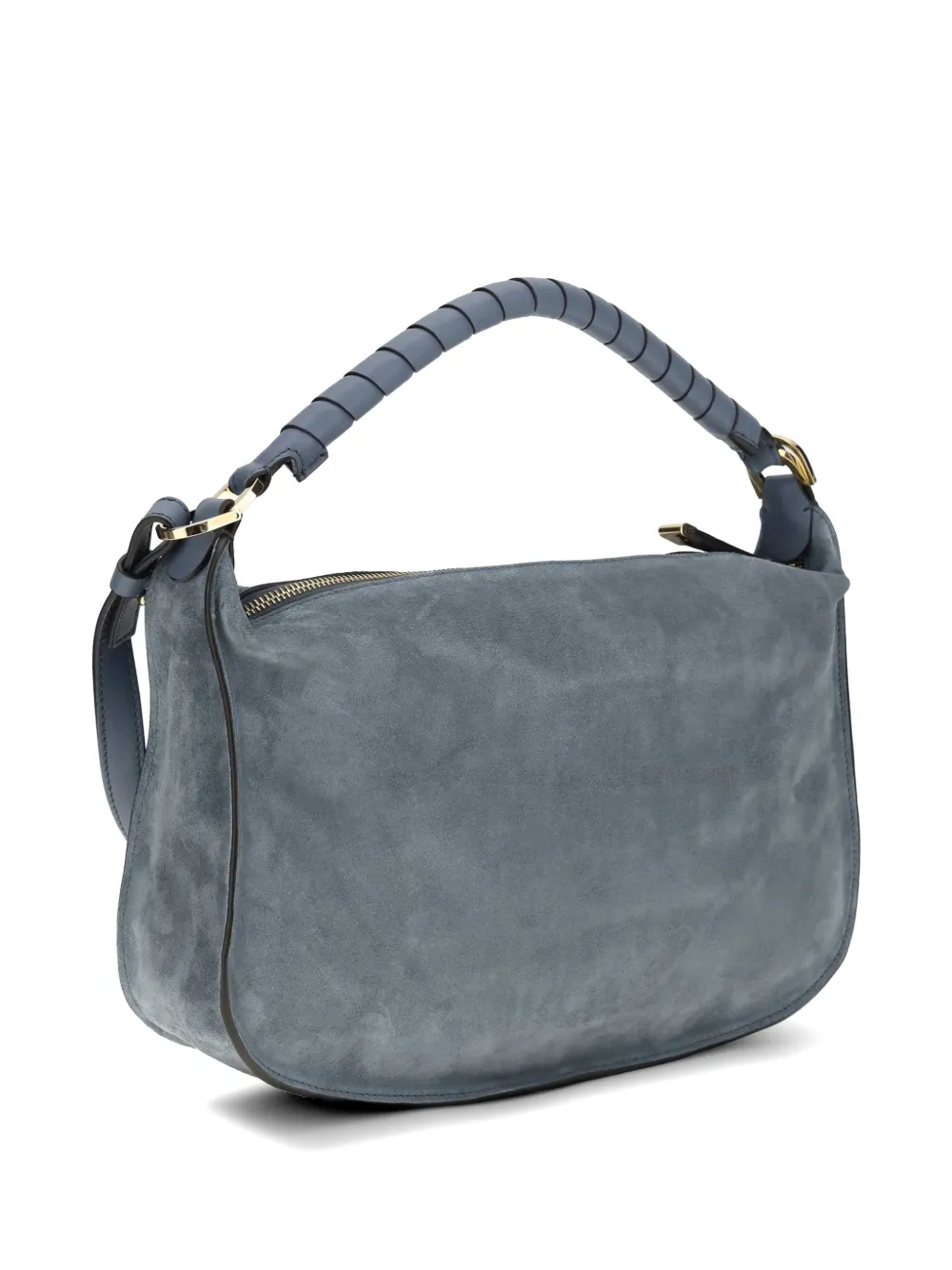 Chloé small Marcie leather shoulder bag - Blu