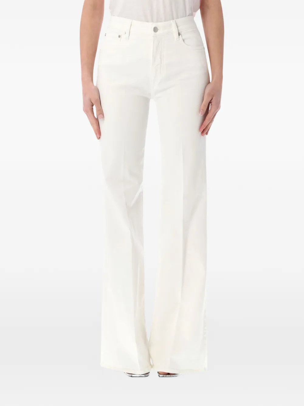 Cycle Flaire Jeans In White