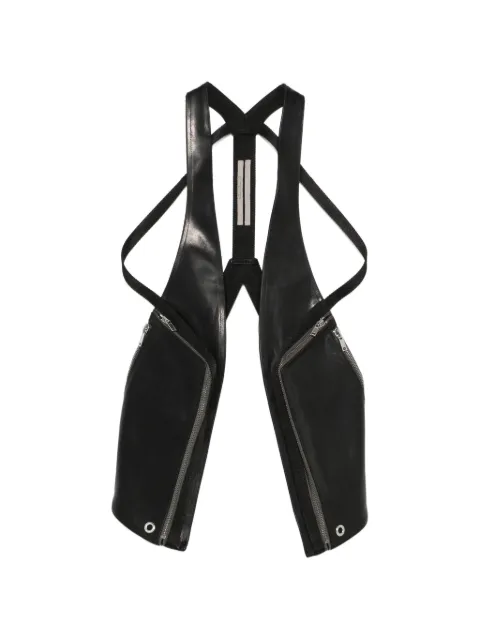 Rick Owens chaleco Temple Bauhaus de piel