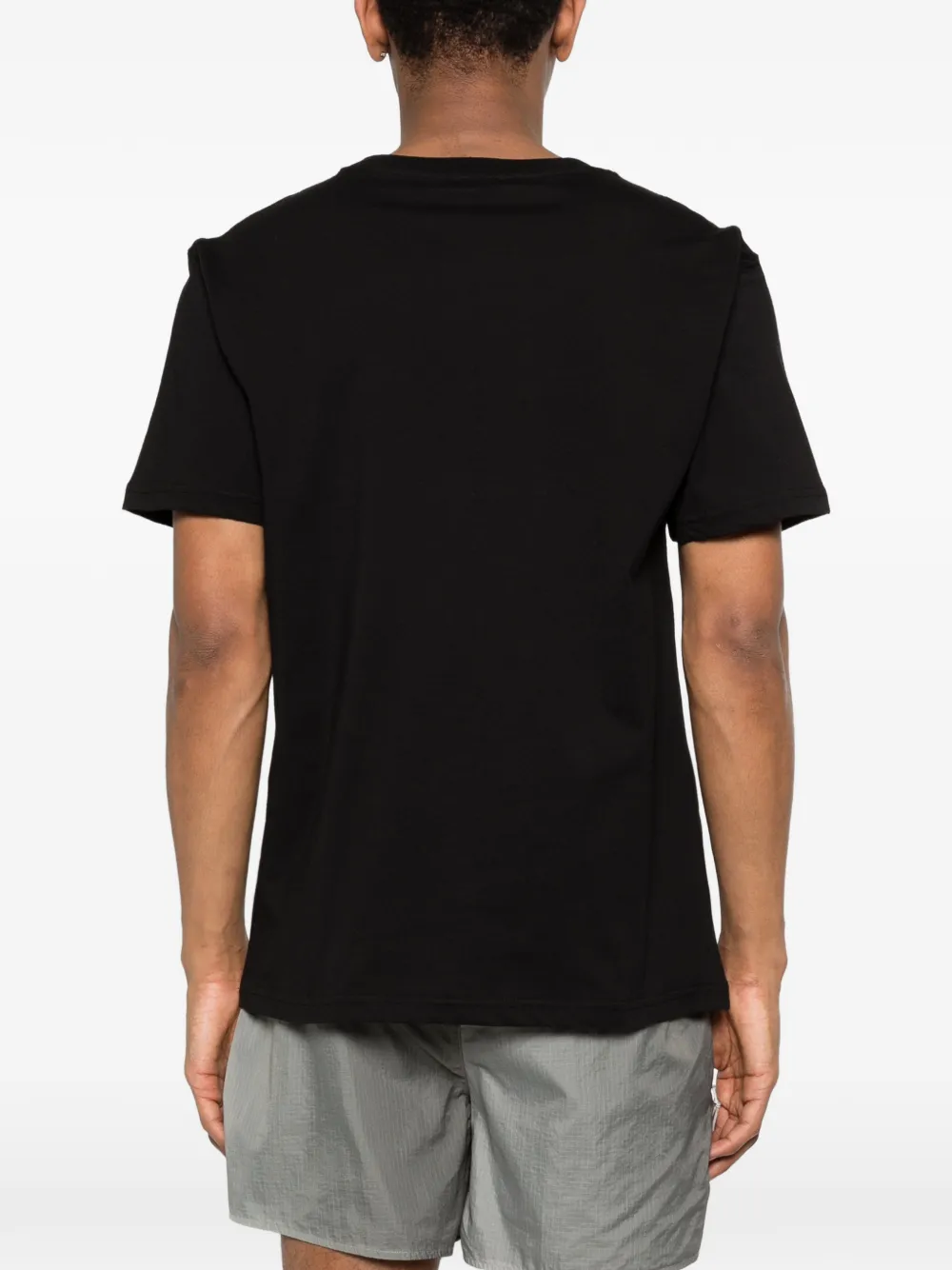 Moschino T-shirt met logo Zwart
