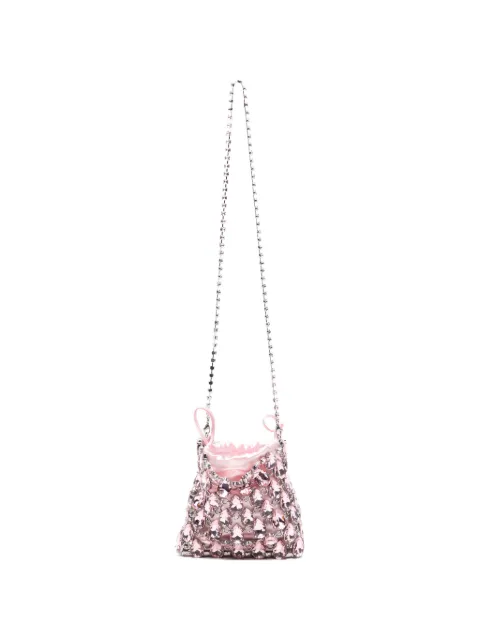 Self-Portrait mini crystal-embellished shoulder bag