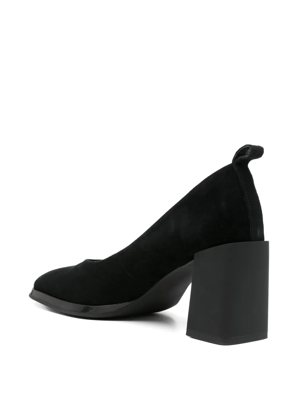  Linda Baumann Square-toe Heeled Pumps - Black 