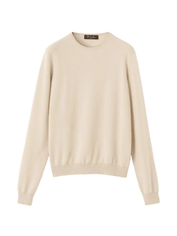 Loro Piana Crew-neck Sweater in Neutrals