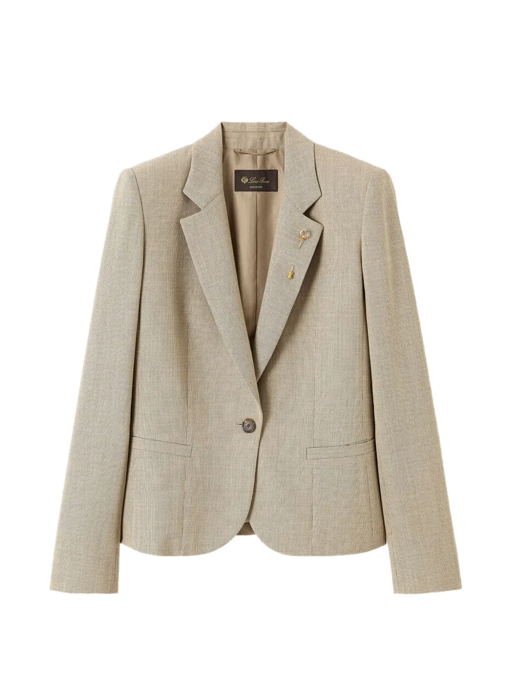 Loro Piana Lindy single-button blazer - Toni neutri