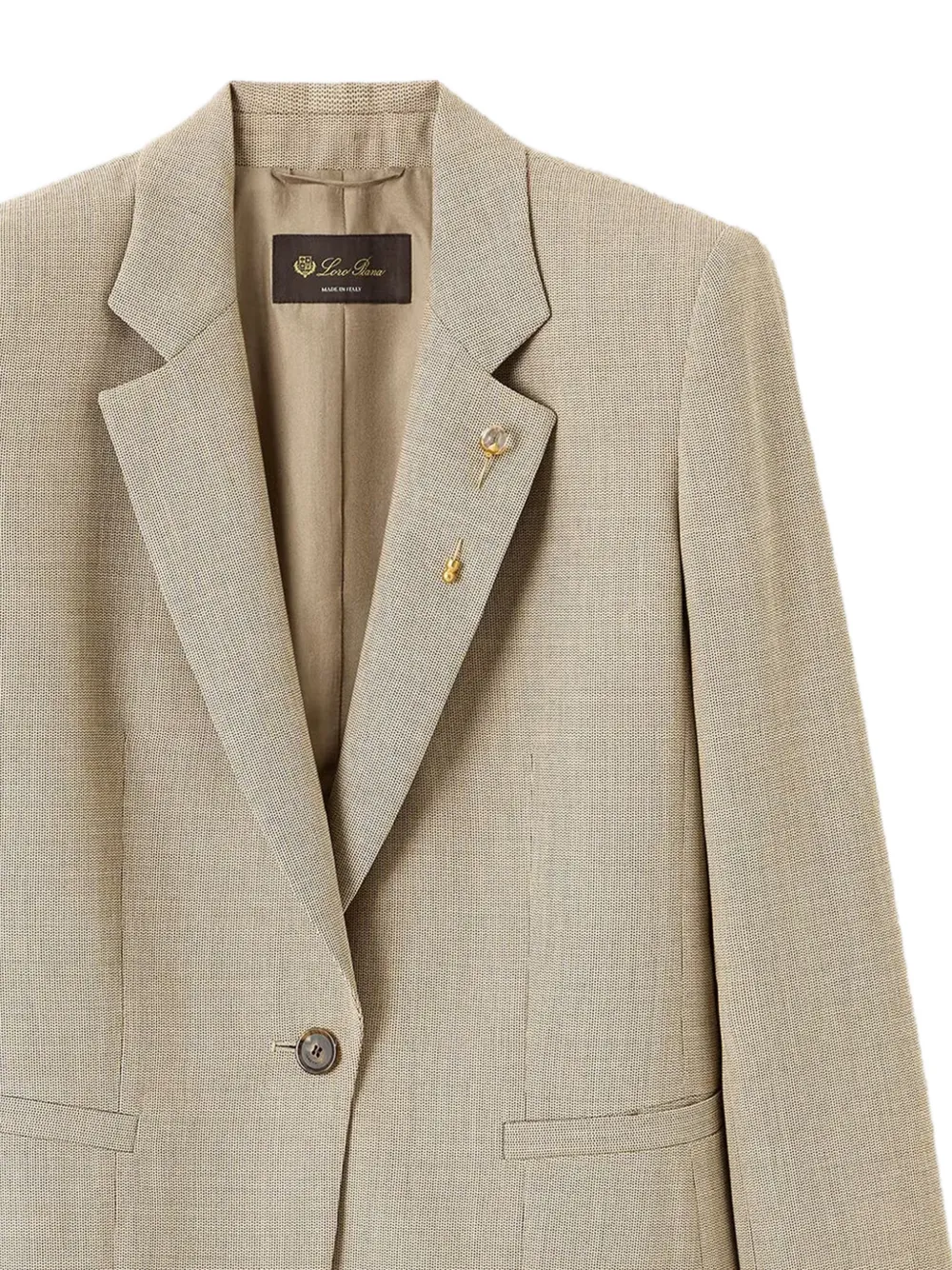  Loro Piana Lindy Single-button Blazer - Neutrals 