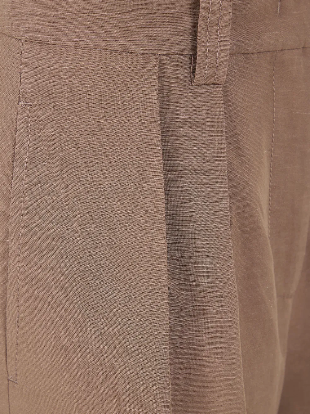  Drhope Pleated Shorts - Brown 