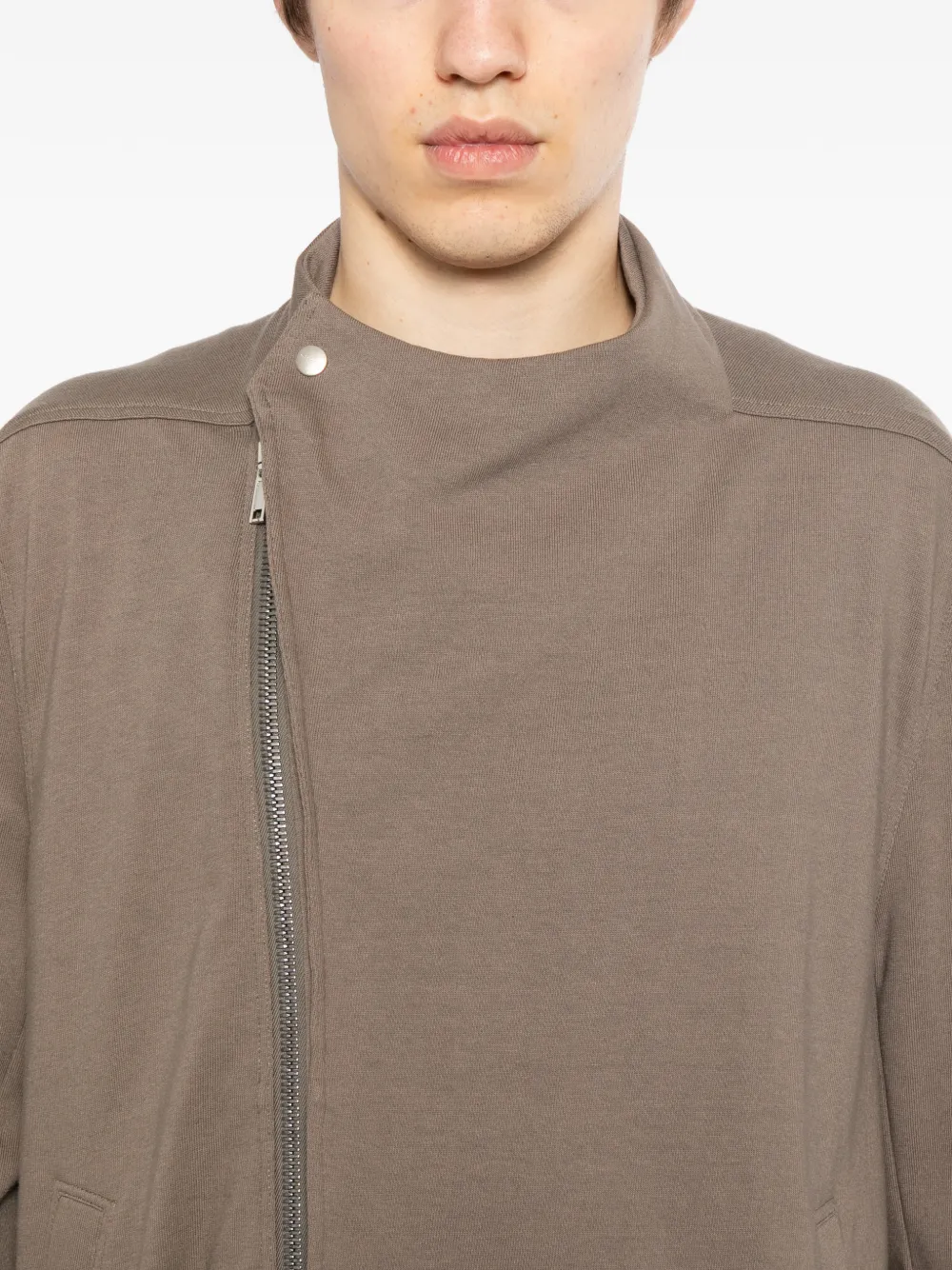 Rick Owens Jack met knopen op de schouders Beige