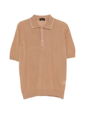 Corneliani Textured Polo Shirt | Neutrals | FARFETCH