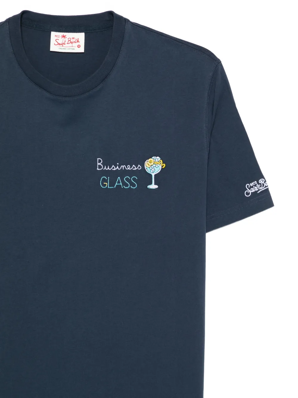 MC2 Saint Barth T-shirt met borduurwerk Blauw