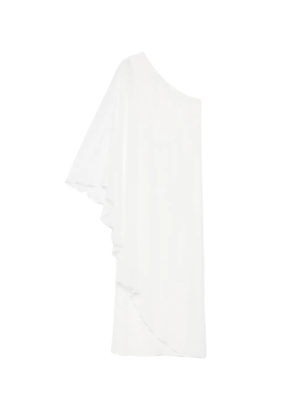 One-Shoulder Ruffled Midi Dress