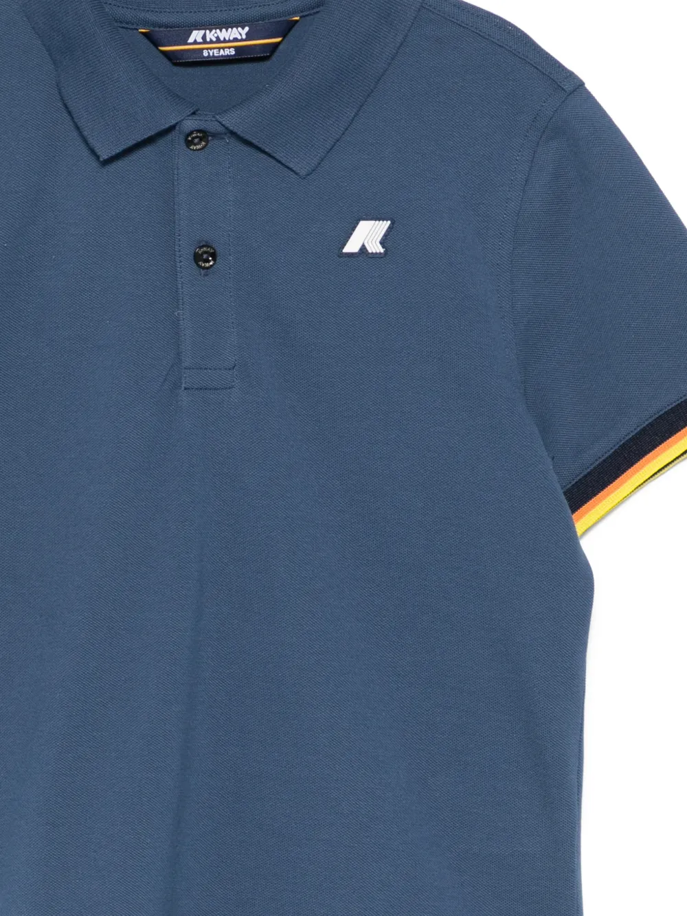  K-way Vincent Striped-trim Polo Shirt - Blue 