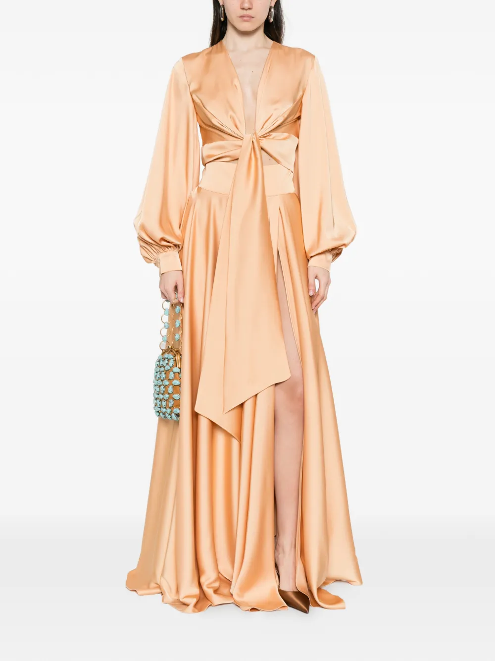  Alessandro Legora Bow V-neck Ensemble (set Of Two) - Orange 
