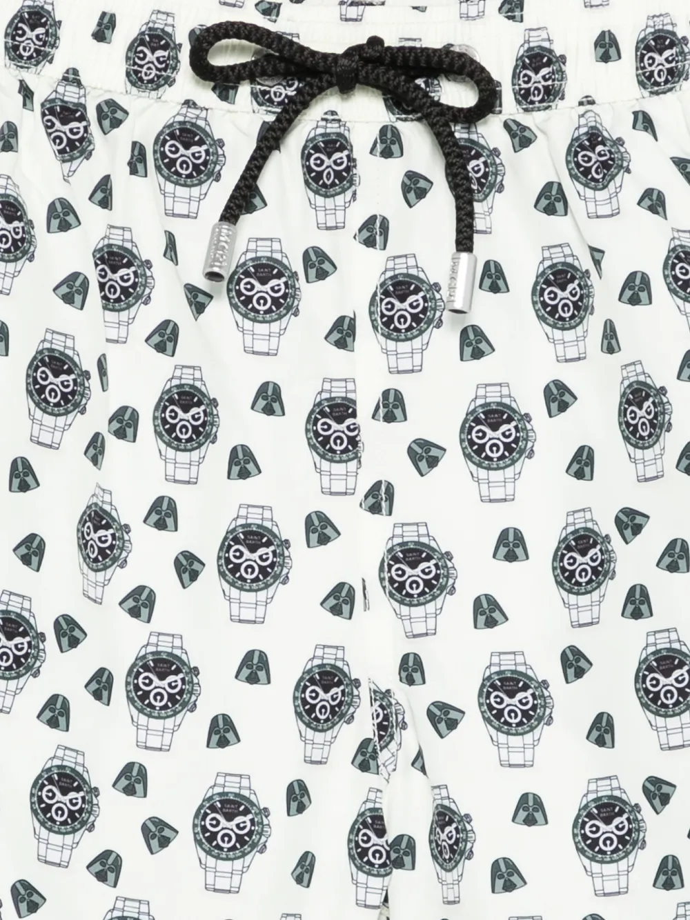  Mc2 Saint Barth Patterned Drawstring Swim Shorts - Neutrals 