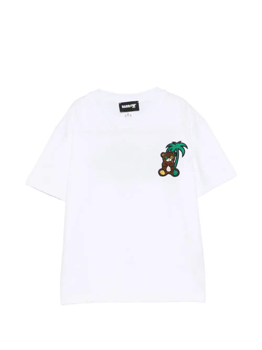 Barrow kids appliqué T-shirt - Bianco