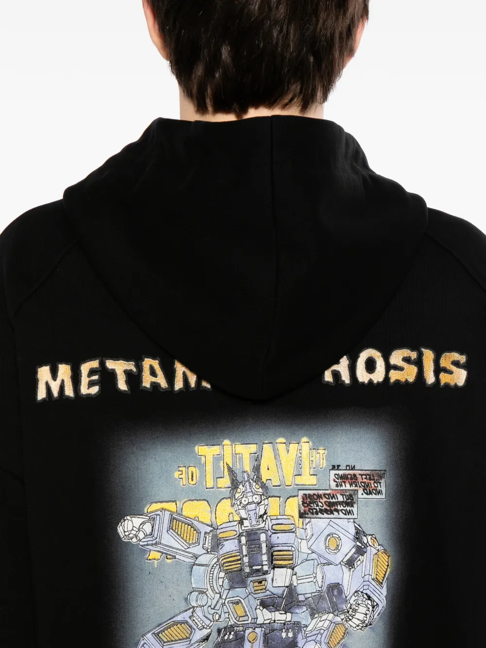 Juun.J Sweater met capuchon Zwart