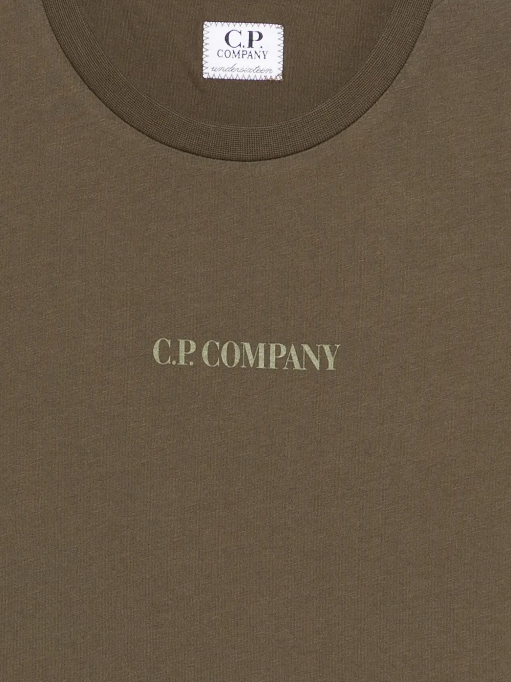 C.P. Company Kids T-shirt met ronde hals Groen