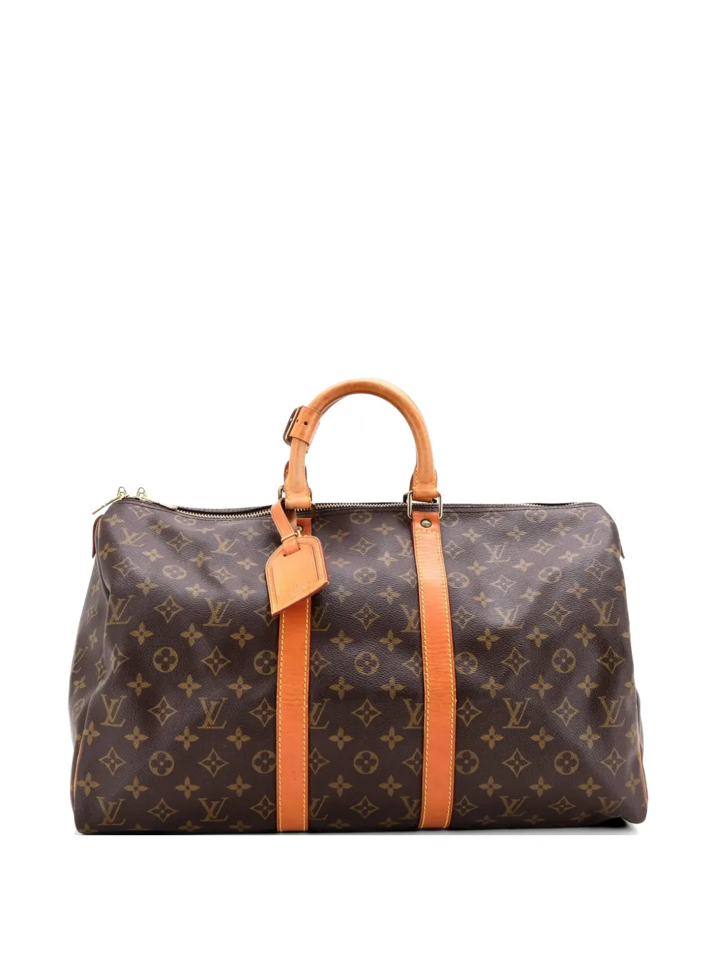 Louis Vuitton Pre-Owned Keepall Bag Monogram Canvas 45 satchel - Marrone