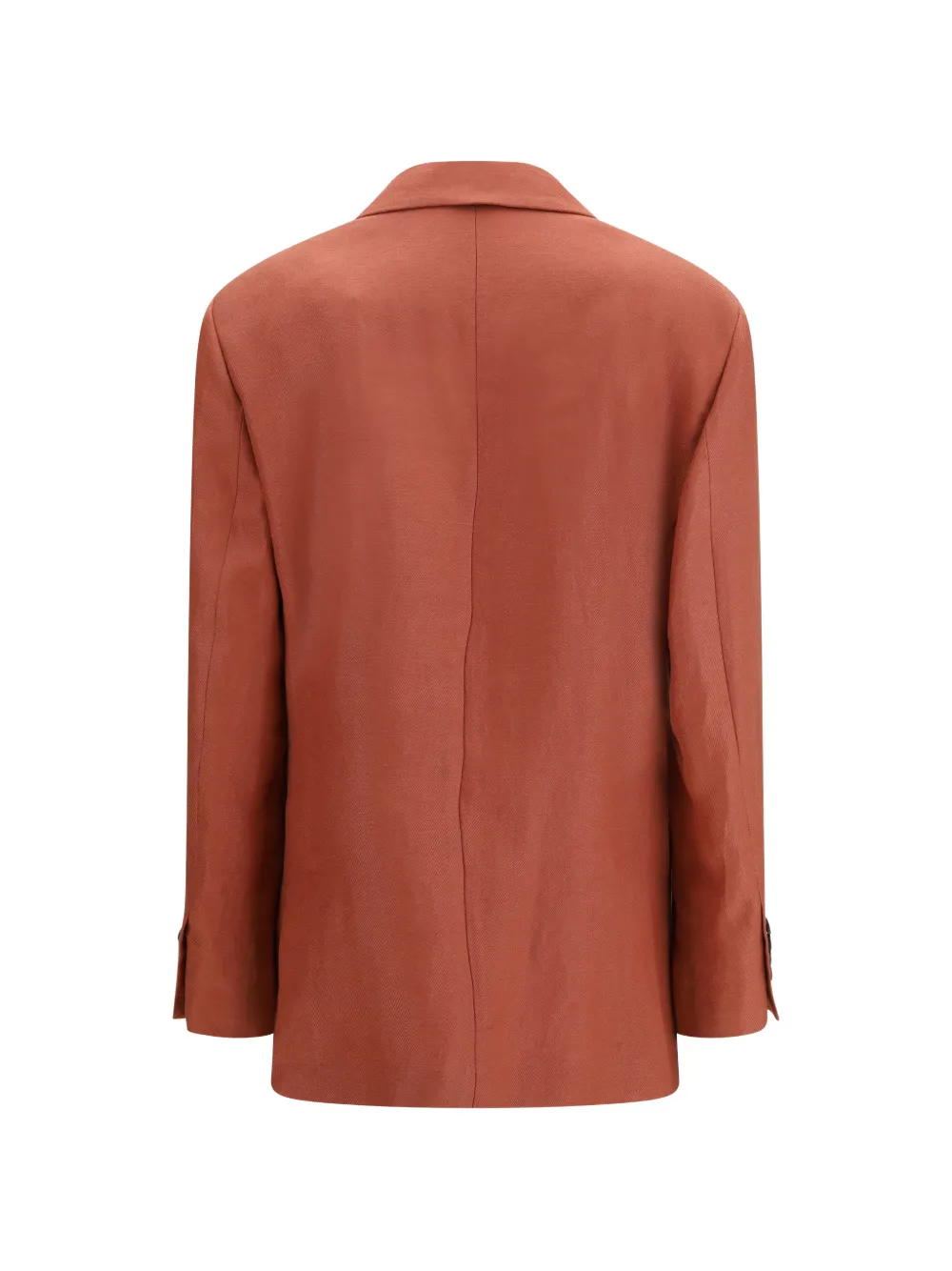  Brunello Cucinelli Button Linen Jacket - Orange 