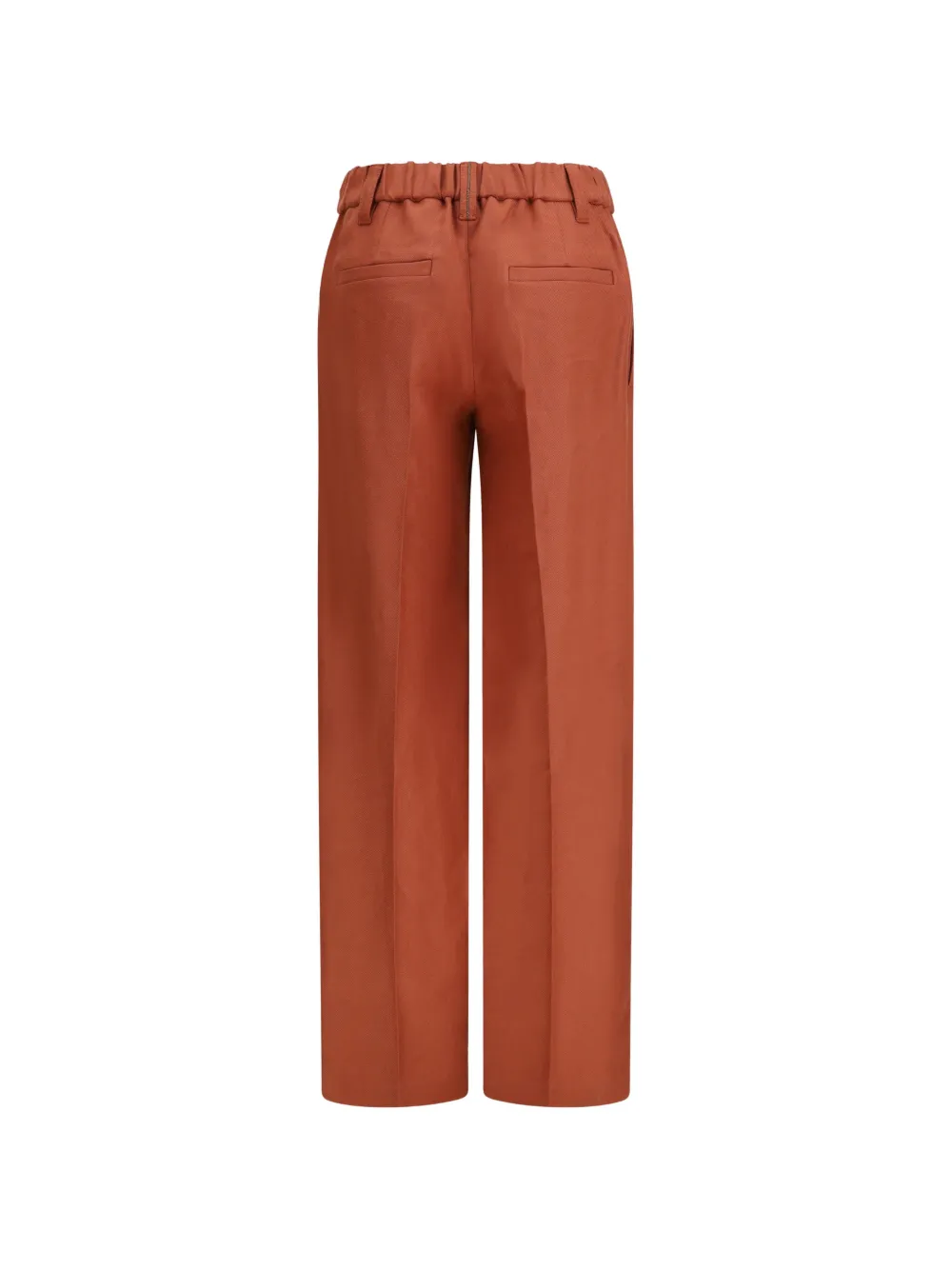 Brunello Cucinelli Broek met elastische taille Oranje