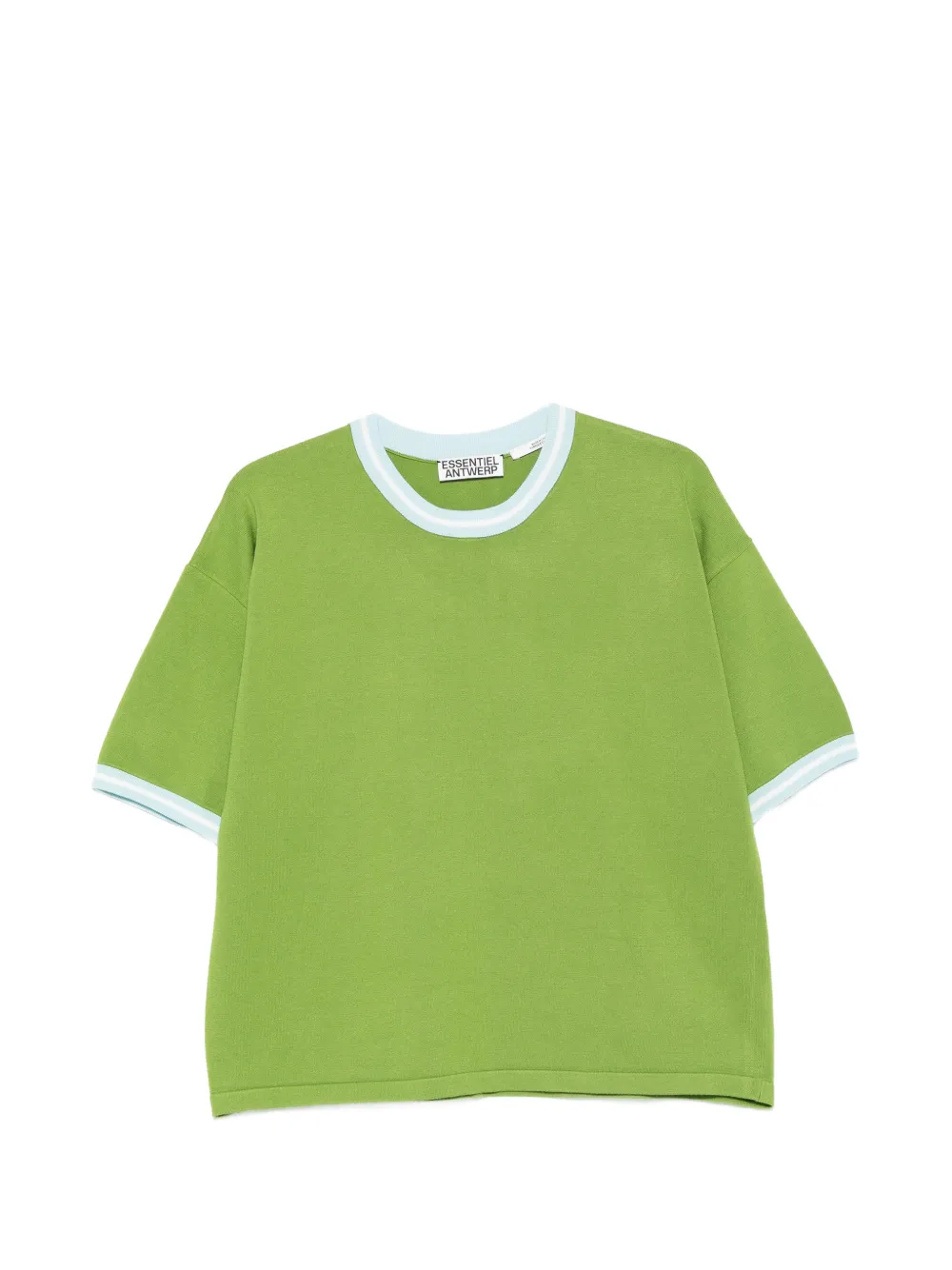 Essentiel Antwerp T-shirt con dettagli a contrasto - Verde