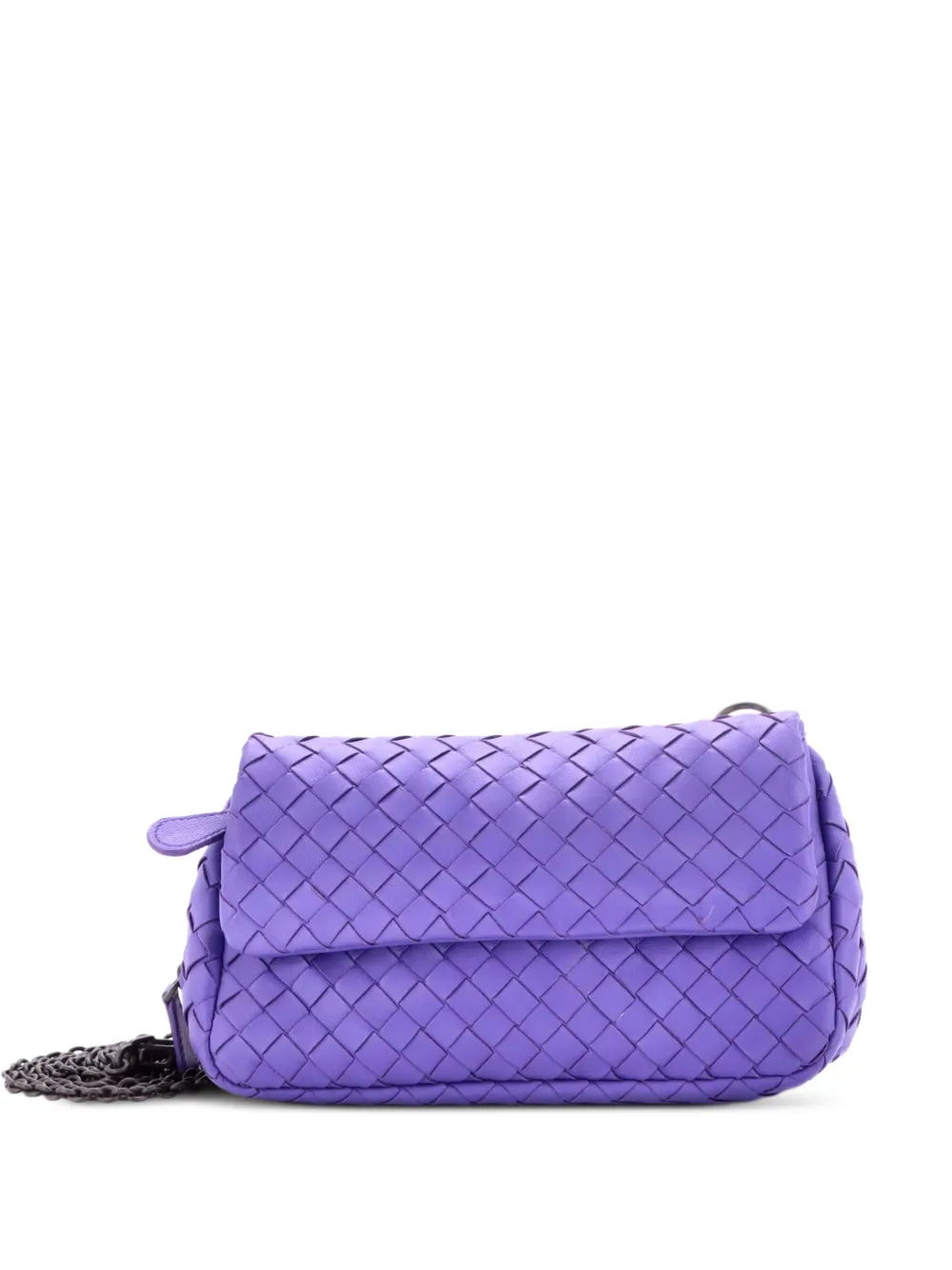Bottega Veneta Pre-Owned Expandable Chain Intrecciato Nappa Small crossbody bag - Viola