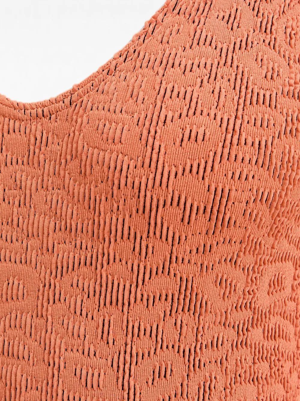 Bond-eye Badpak met luipaardprint en gekreukt effect Oranje